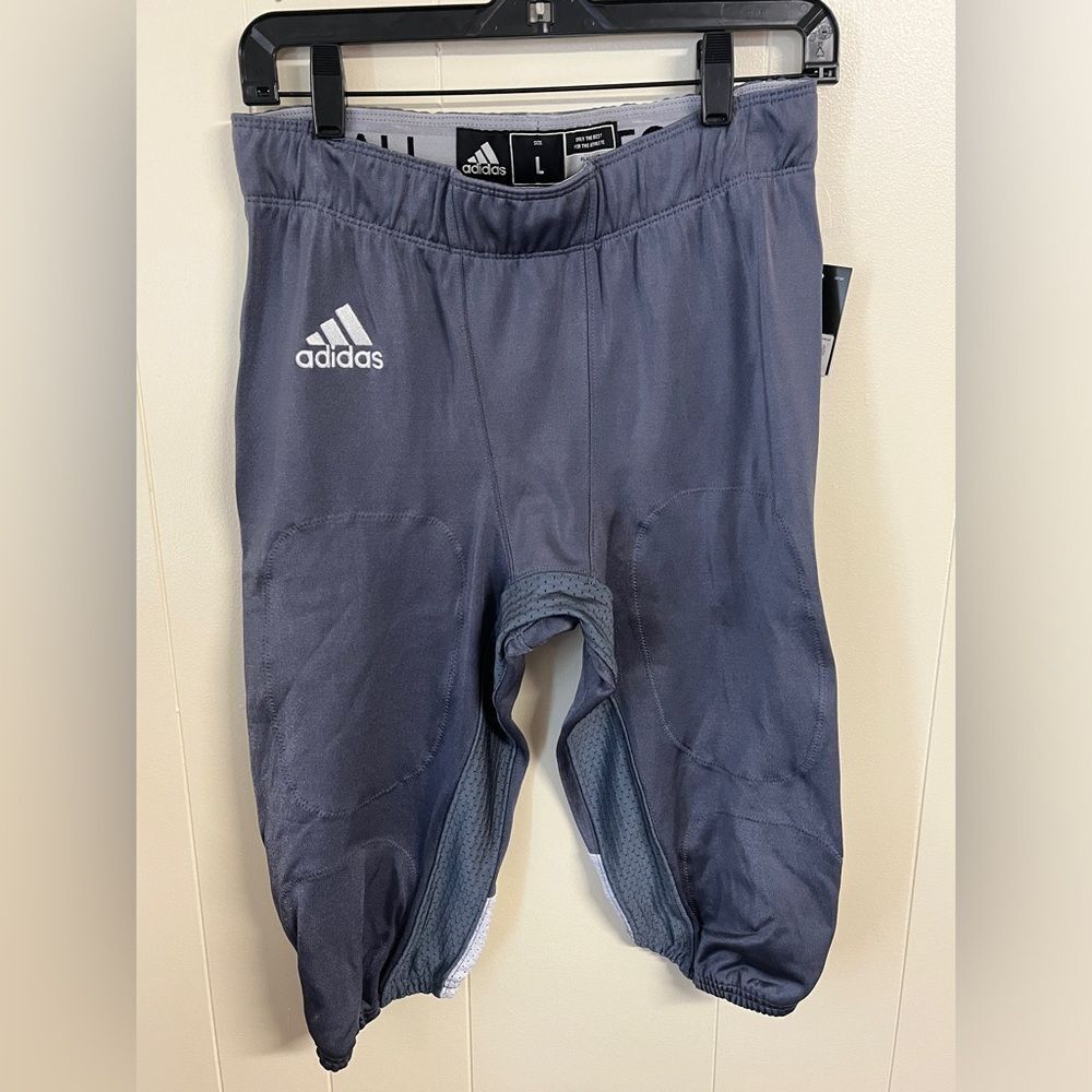 NWT Adidas Men's Press Coverage Football Pants Knee Shorts (No Pads) Sz L - Picture 2 of 11